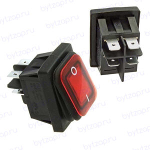 Клавишный переключатель RUICHI SB091, IP65, ON-OFF, 22x30 мм