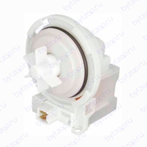 Сливной насос Copreci 30W без улитки, 4 защелки по кругу, фишка вперед Bosch, Siemens 215914, Китай